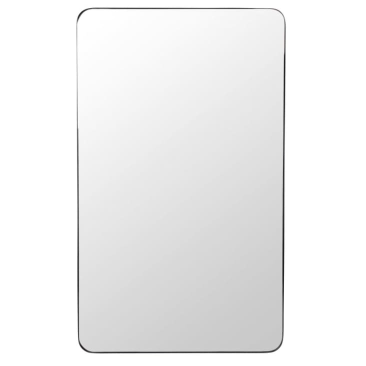 Miroir rectangulaire en métal noir 60x101 BARRY | Maisons du Monde