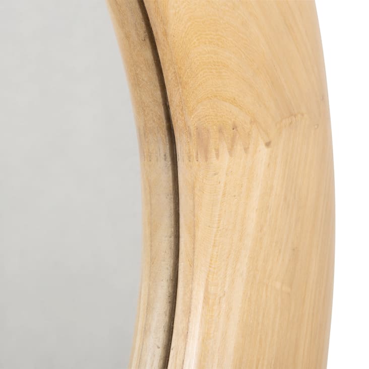 Miroir rond en bois de chêne D70 AGORE | Maisons du Monde