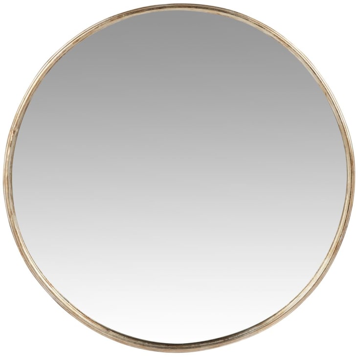 Miroir rond en métal D71 | Maisons du Monde