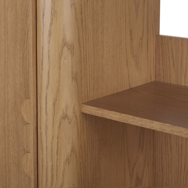 Haloyo® Mobiletto da bagno con anta e ripiani, mobile da bagno, ripiano portaoggetti, 20x15x80cm