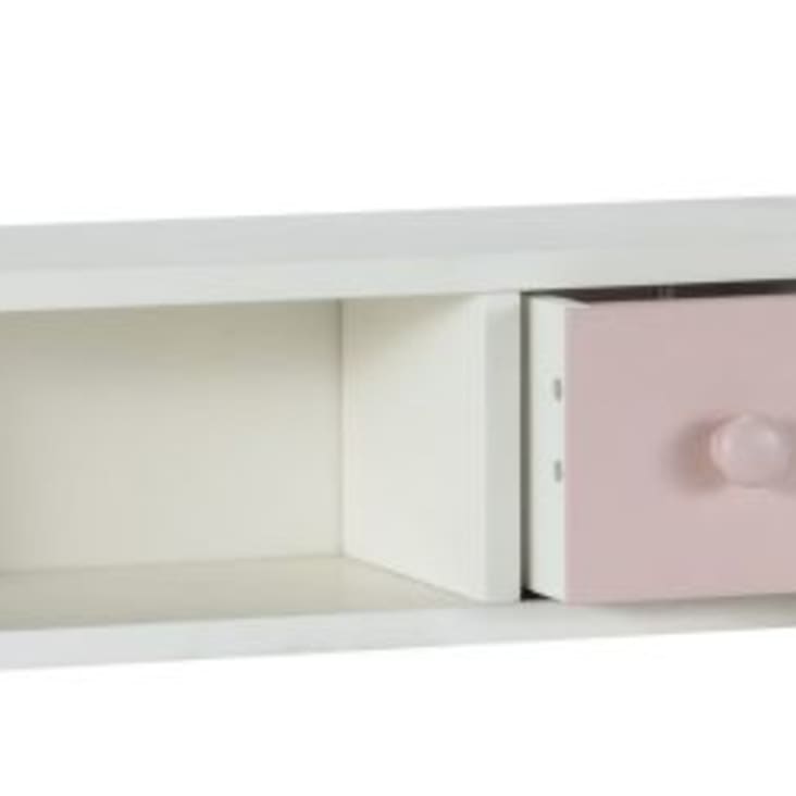 Modulo scaffali per scrivania a 2 cassetti rosa e grigio Blush