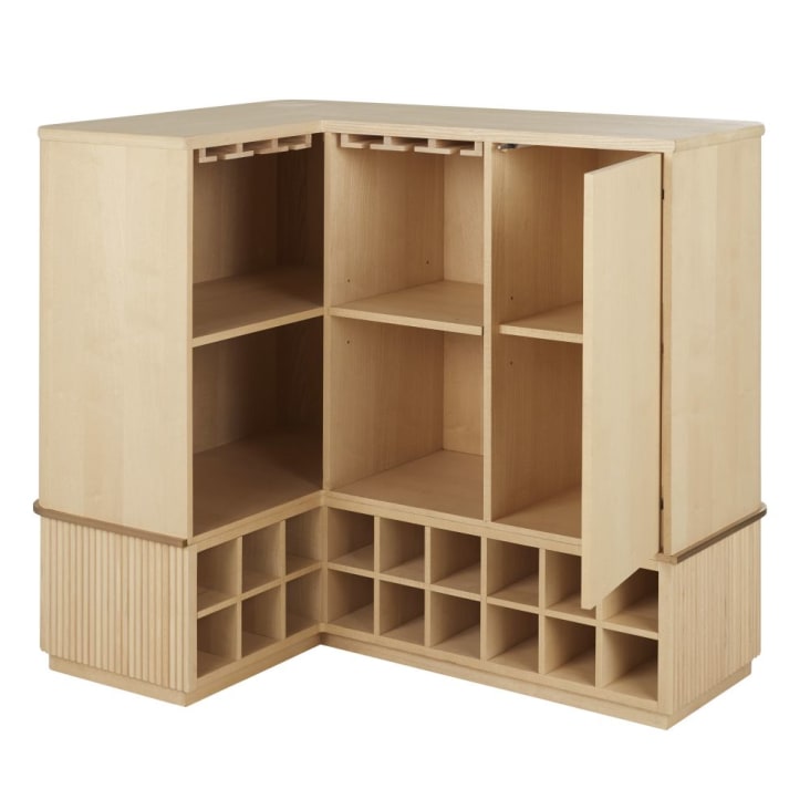 Mueble con baldas extraibles para 6 cajas x 6 botellas -105x82x32  fondo-EX2541