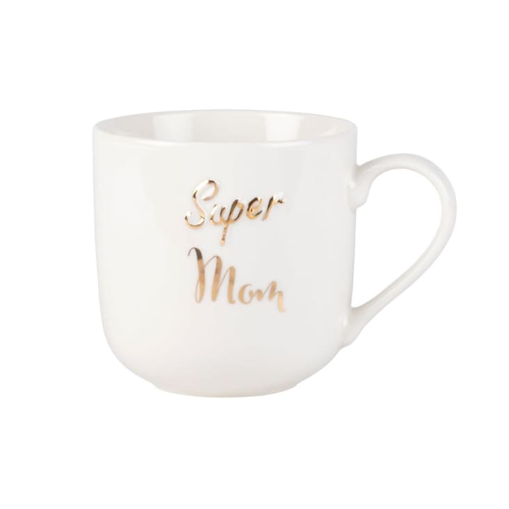 Mug en porcelaine blanche imprimée-SUPER MUM cropped-2
