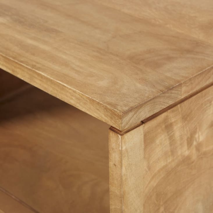 Nachttisch mit 1 Schublade, aus massivem Mangoholz -Metropolis detail-5