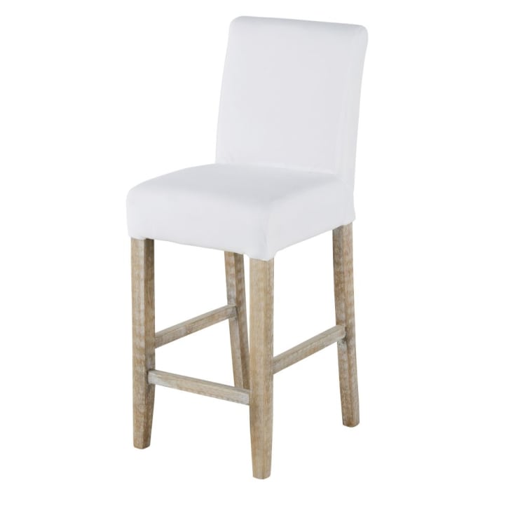 Overtrekbare stoel met grenen poten voor centraal eiland H65-Margaux