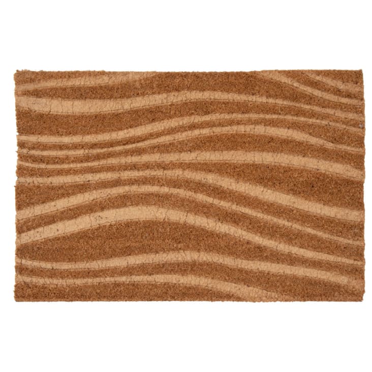 Paillasson D'entrée Fibre De Coco Monogramme F - 40x60 Cm - Antidérapant, Absorbant - Pour Extérieur/intérieur