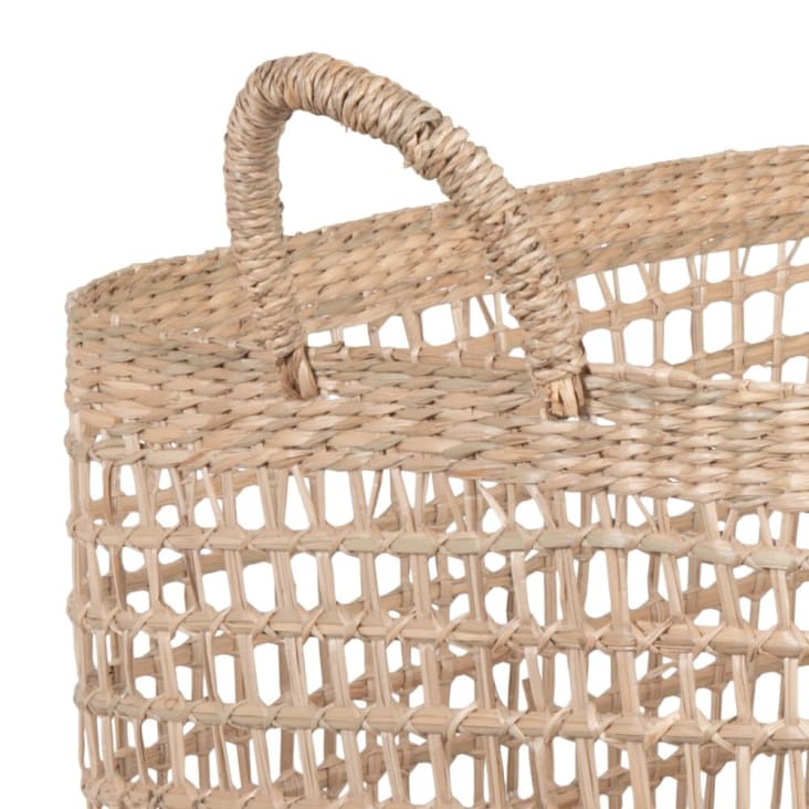 Panier de rangement en jonc de mer ajouré Aswan Maisons du Monde