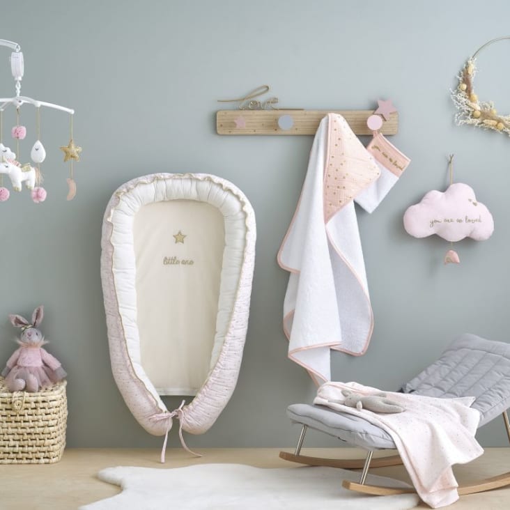 Peluche licorne beige rose déco chambre enfant Petite Amélie