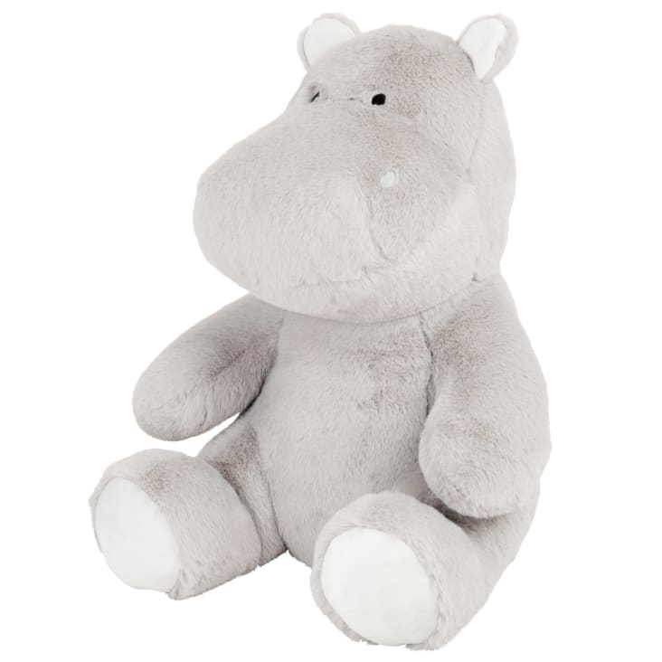 Peluche hippopotame gris et blanc Zoo Maisons du Monde