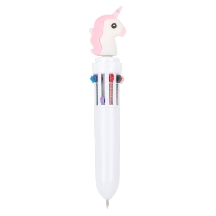 Penna multicolori unicorno bianco