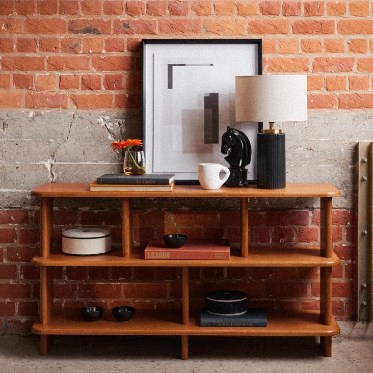 Peón de ajedrez de porcelana negra Alt. 25 cm Malcolm | Maisons du Monde