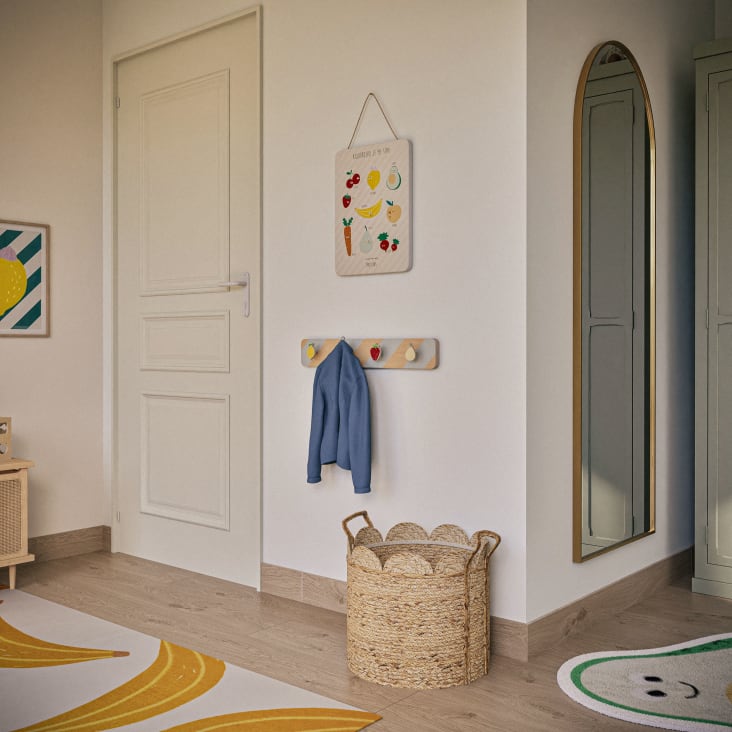 Perchero infantil de 4 ganchos con frutas multicolor Frutti Maisons du Monde