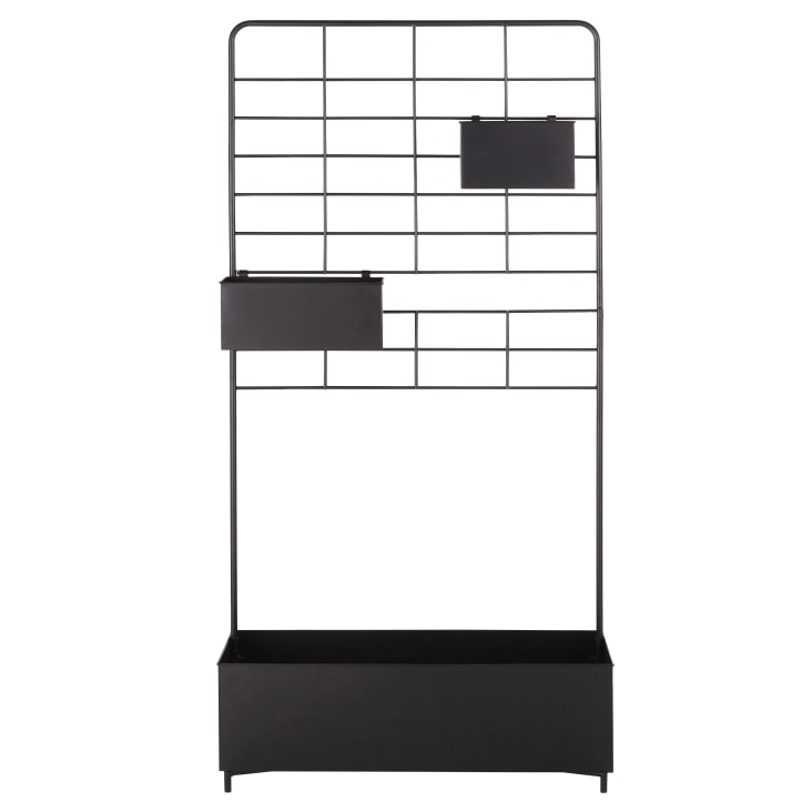 Pflanzkübel aus Metall, schwarz Paulo Maisons du Monde