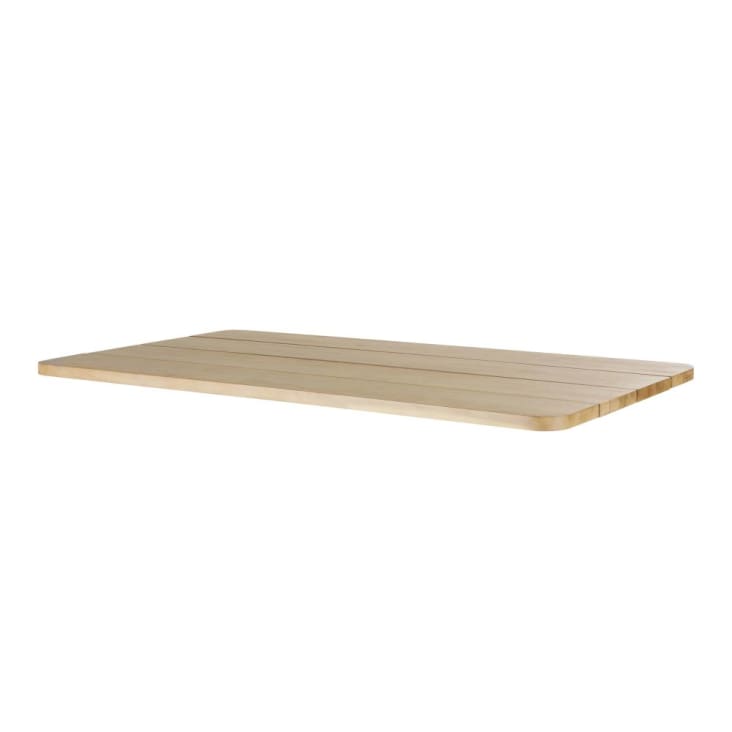 Piano per tavolo professionale rettangolare in acacia per 4 persone lung.  120 cm
