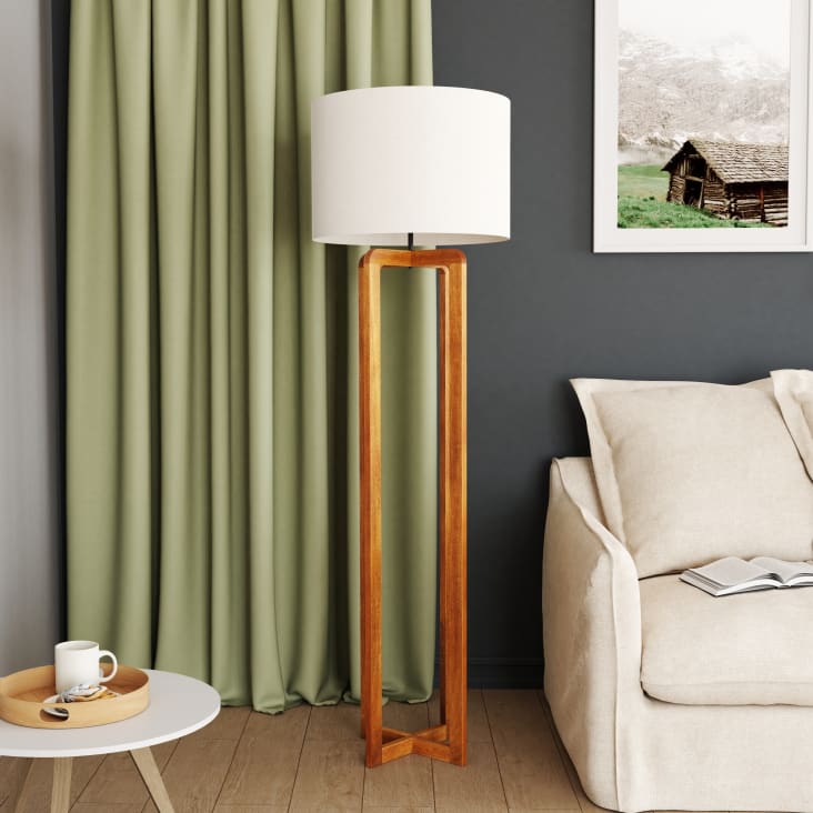Comodino a cassetto in legno di mango e marmo Doori | Maisons du Monde