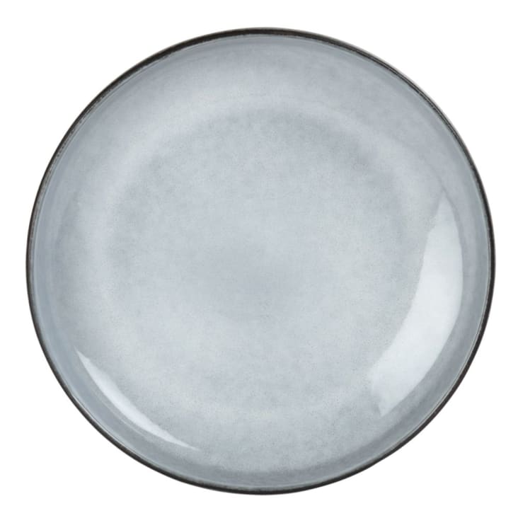Set Di 6 Piatti Piatti In Ceramica Blu Smaltata - Diametro 19 Cm, Lavabili In Lavastoviglie, Per Pasta, Carne E Insalate