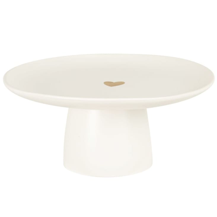 Grand Plat Ovale De Présentation En Porcelaine Blanche Reposant Sur Quatre Petits Pieds Cambres Dim 12x61x48 Cm