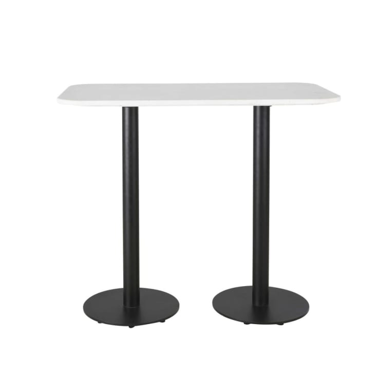 Plateau de table professionnel rectangulaire en marbre blanc 4 personnes L120-Element Business cropped-4