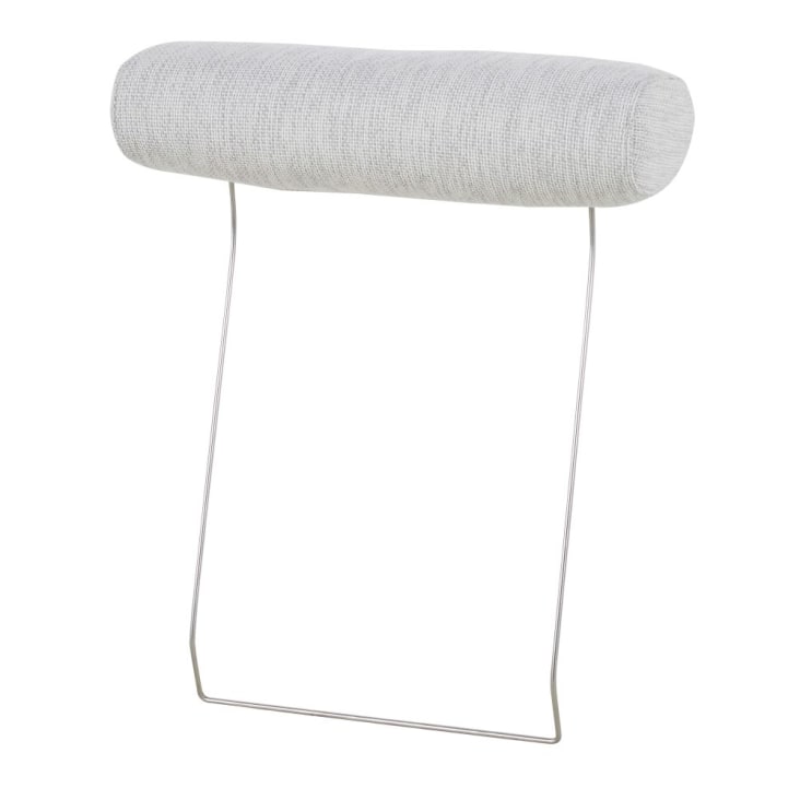Poggiatesta per divano componibile in tessuto riciclato grigio chiaro chiné  Terence