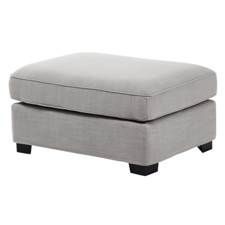 Pouf per divano componibile grigio chiaro Milano