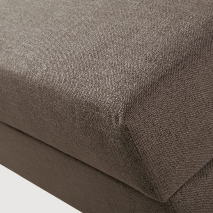 Pouf per divano modulabile con vano contenitore grigio antracite Terence