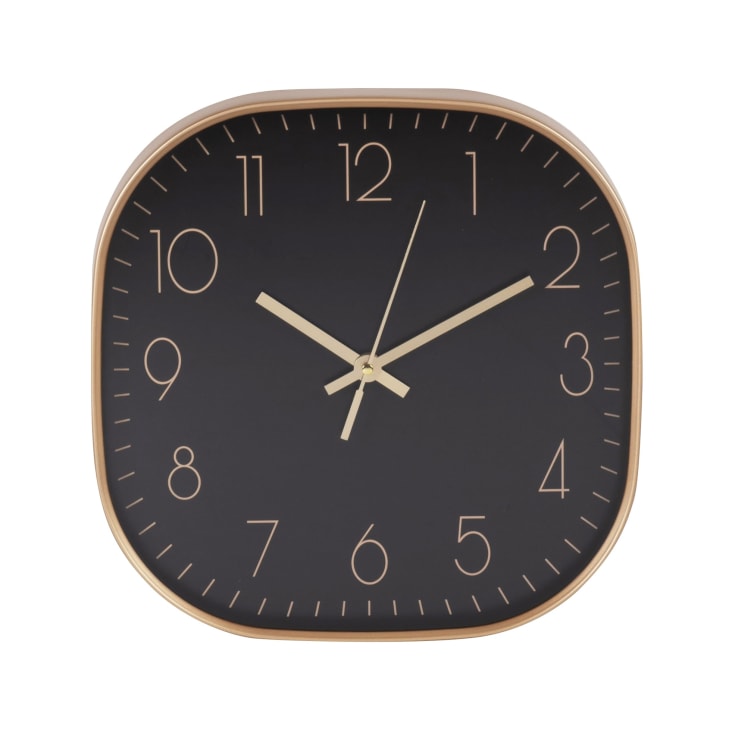 Reloj cuadrado negro best sale