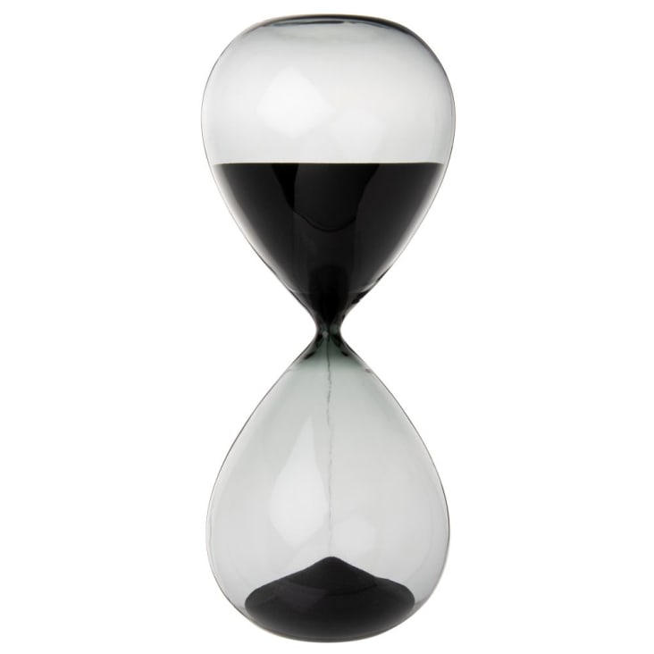 Reloj de arena de cristal ahumado-ZOUKO