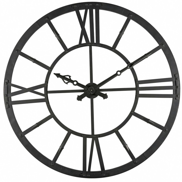 Reloj luminoso de metal negro D.121 cm-Duke