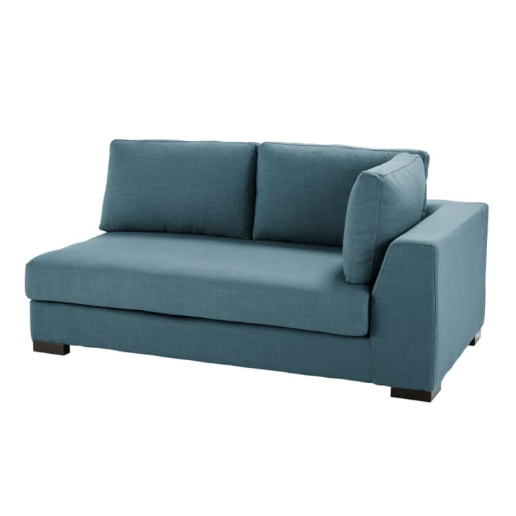 Reposabrazos derecho para sofá cama modular de 2 plazas beige