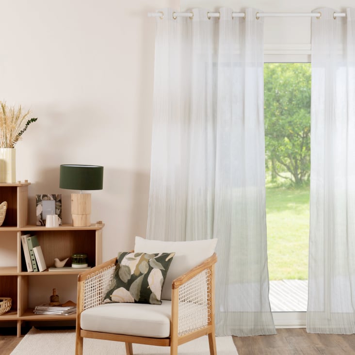 Voilage - Blanc - 140x240 Cm - Atmosphera Créateur D'intérieur | Leroy