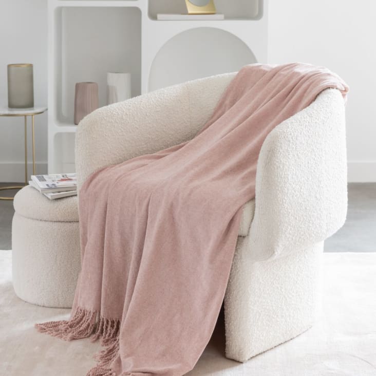 Arsvita Coperta Effetto Cashmere Per Divano – Lampone, 130x170 Cm – Morbida E Calda