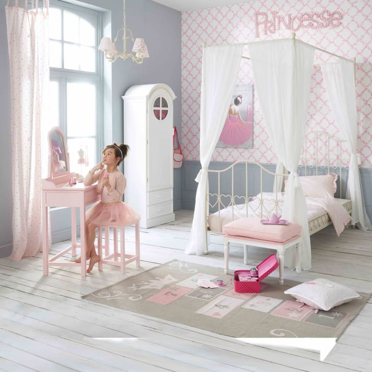 Roze Wanddecoratie 35x118-Princesse ambiance-4