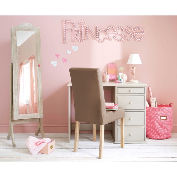 Roze Wanddecoratie 35x118-Princesse ambiance-3