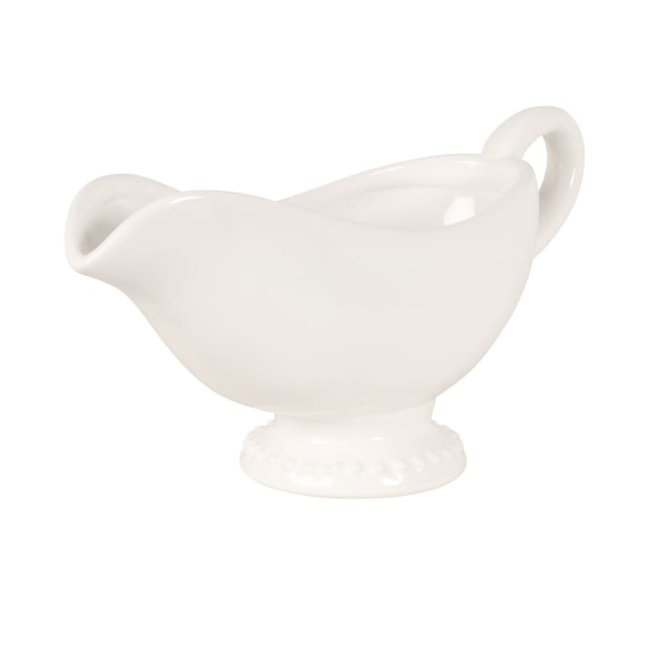 Saucier bord perles en faïence blanche Perle Maisons du Monde