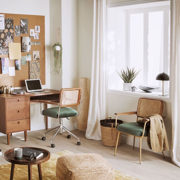 Schreibtisch mit 3 Schubladen, 1 Fach, dunkelbraun | Maisons du Monde