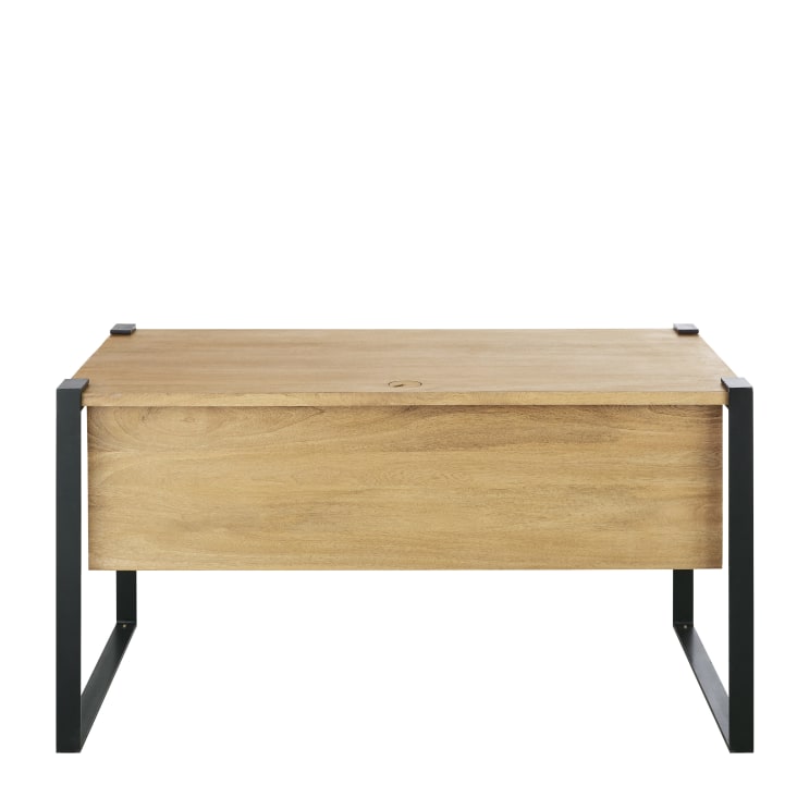 Scrivania Newton Industriale - Pannello Effetto Legno, Telaio In Acciaio, 100x50x77 Cm, Capacit&agrave; 100 Kg