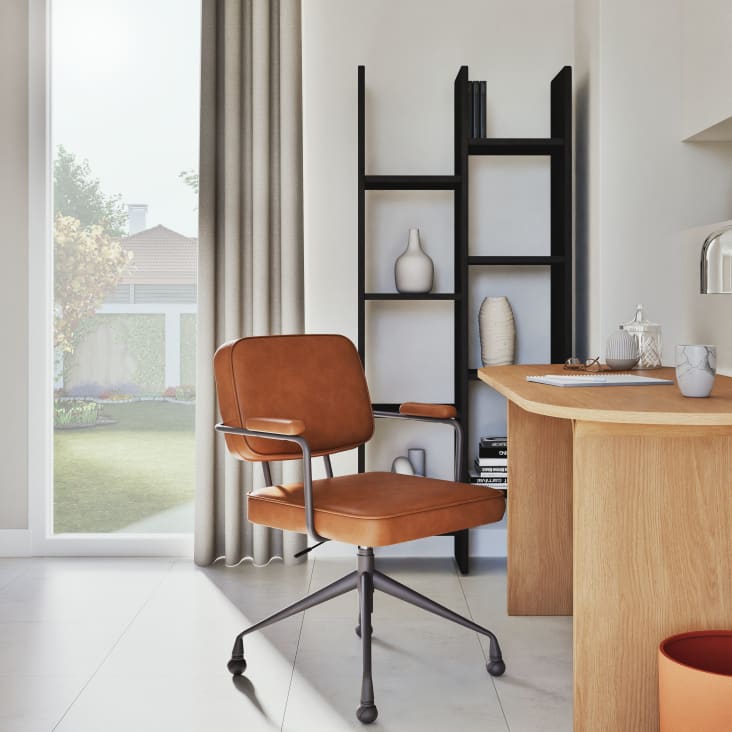 FurnitureR Sedia Scrivania Regolabile In Altezza - Verde Scuro, Senza Braccioli, Con Schienale Forato