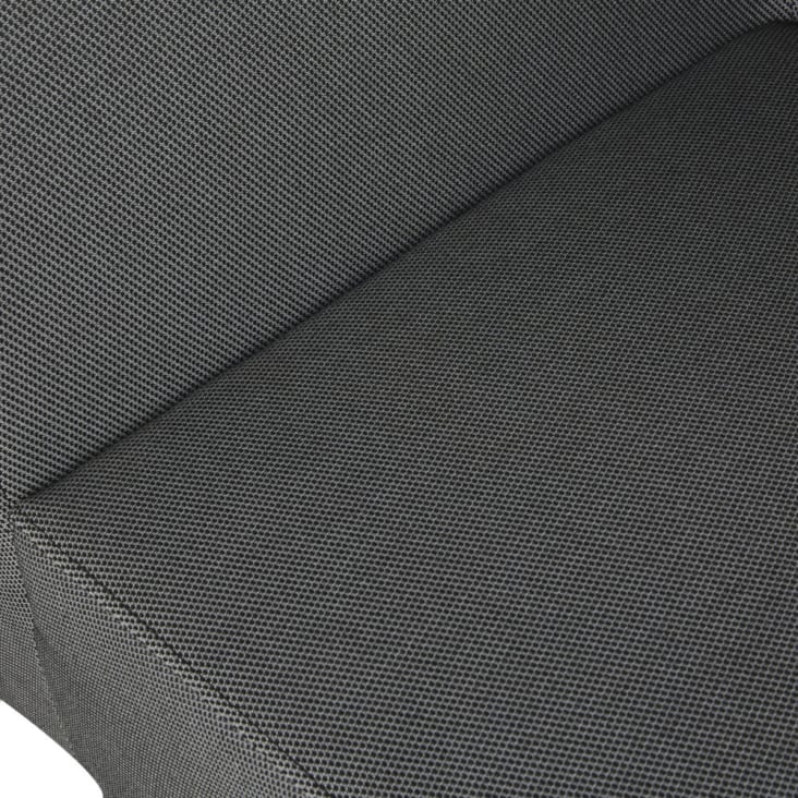 Sedia professionale per divano da giardino modulare in alluminio e rivestimento grigio antracite -Raso Business cropped-5