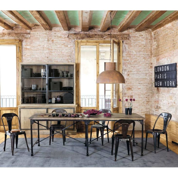 Shabby Chic Salotti Industrial Chic Mobile Sala Legno Massello