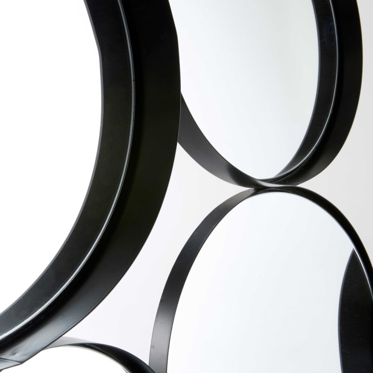 Specchi rotondi neri in metallo 121x66 cm-Douala detail-3