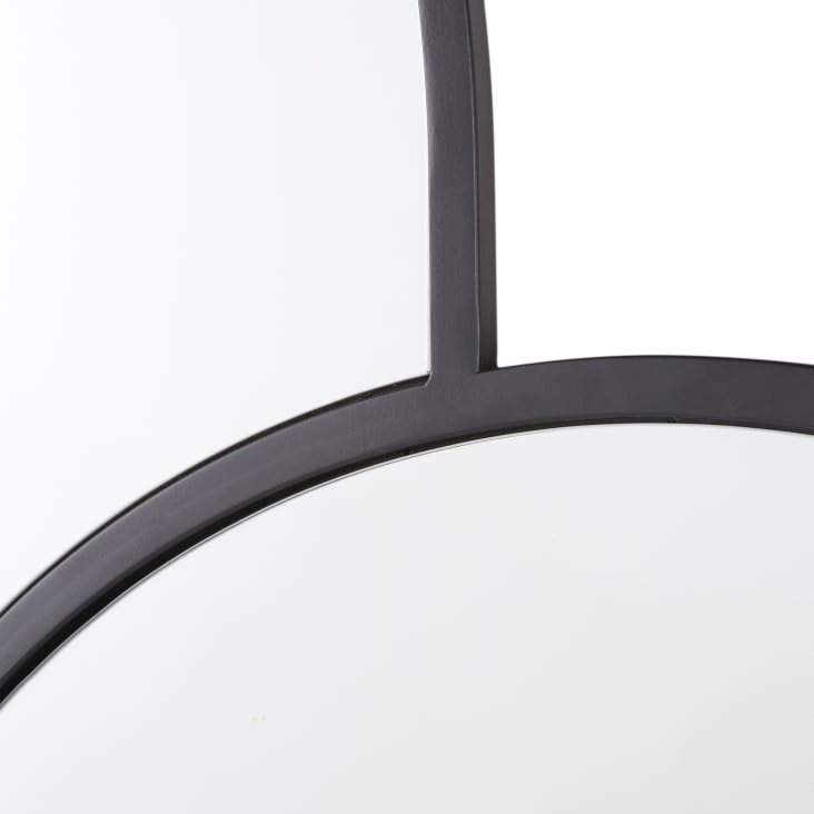 Specchio Decorativo Atmosphera In Metallo Nero - Diametro 38 Cm Con Corda - Foto 10