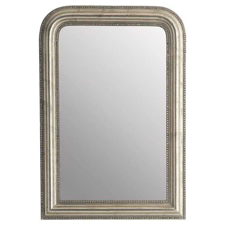 Specchio in legno di paulownia cangiante con modanature 67x97-Céleste ambiance-1