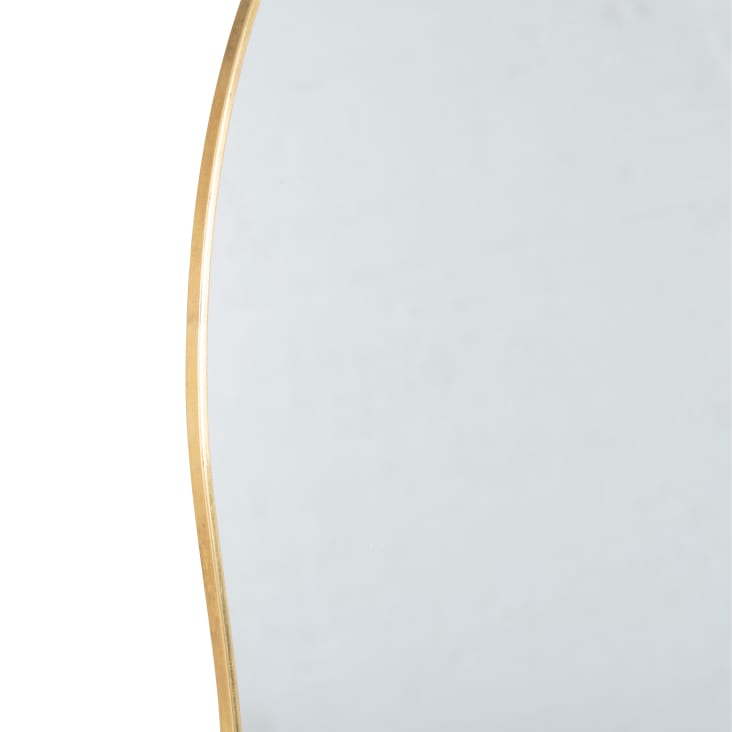 Specchio ondulato in metallo dorato 55x73 cm AMALIA