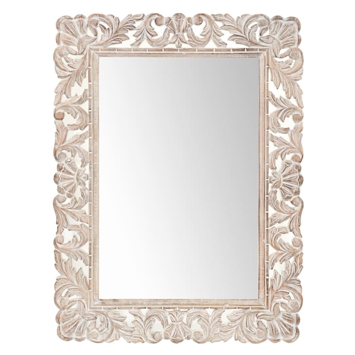 Spiegel aus gebleichtem Mangoholz 60x80-KYARA