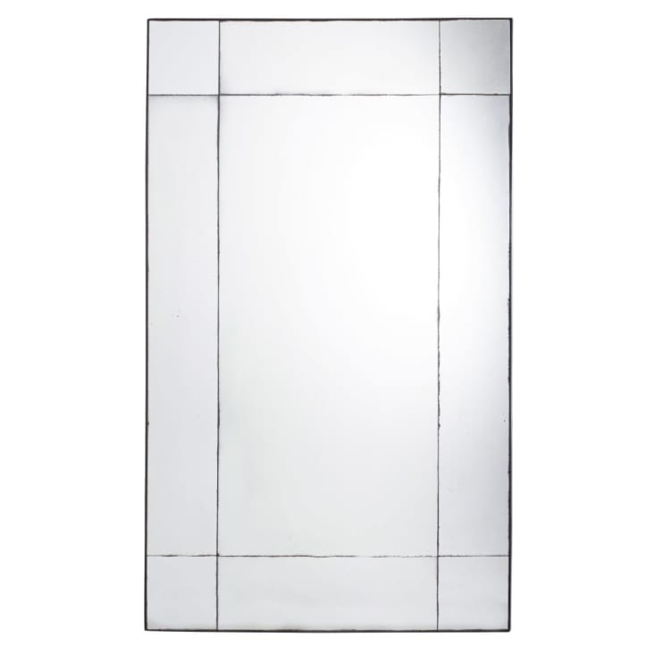 Spiegel aus Metall, schwarz in gealterter Optik 100x161-VENICIE