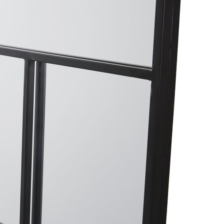 Spiegel aus schwarzem Metall, 91x121cm JOSH