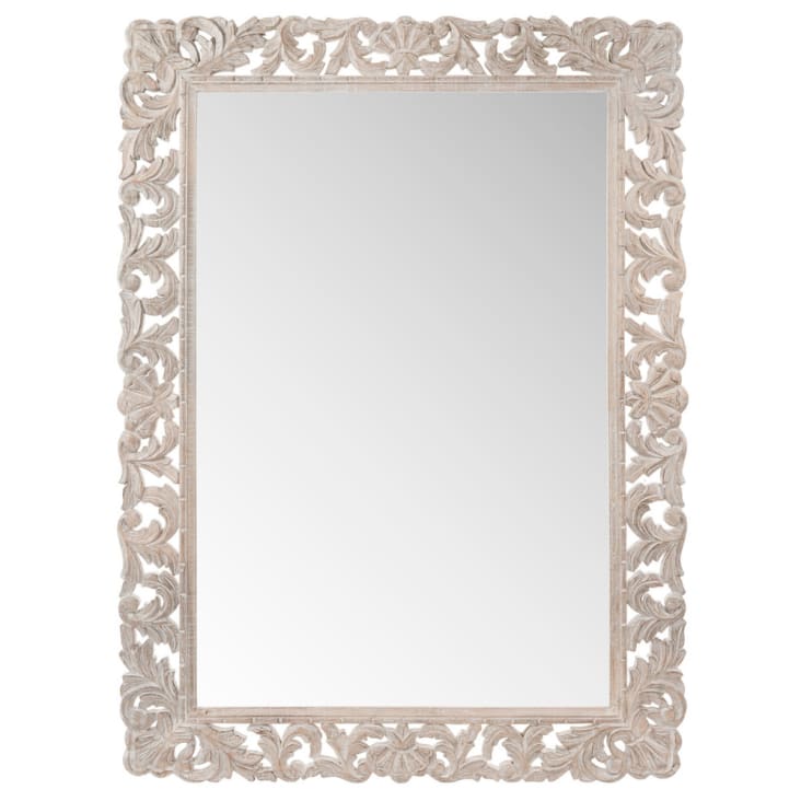 Spiegel in gebleekt mangohout 79x110-KYARA