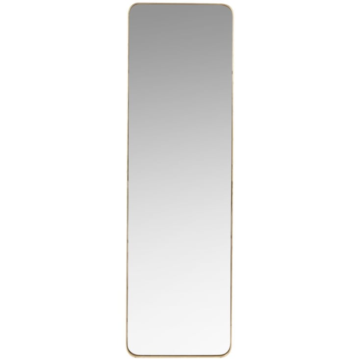Spiegel van mat goudkleurig metaal 39x129-CLIFTON