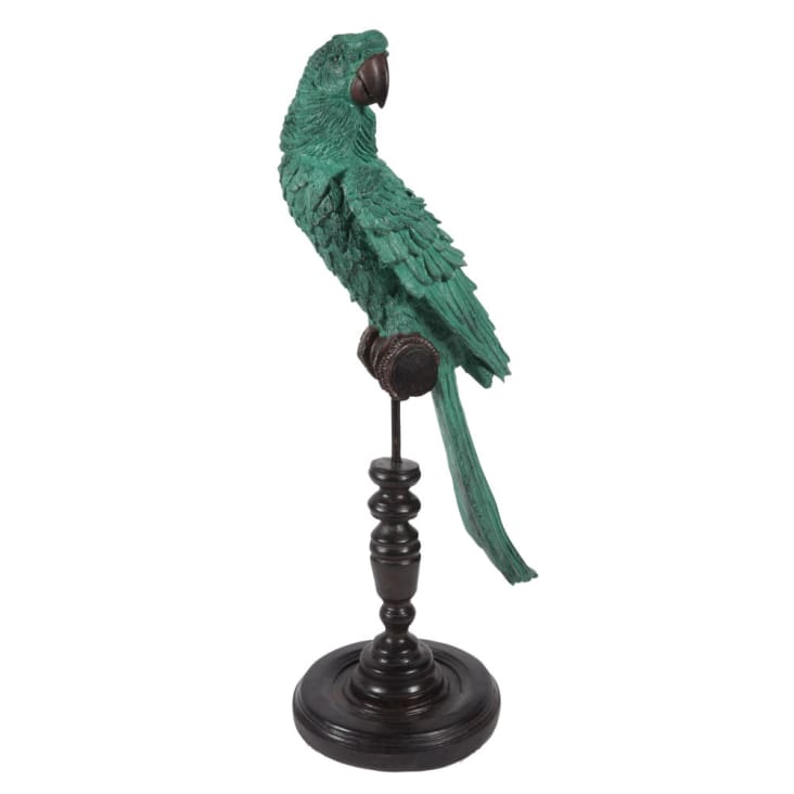 Statua verde di pappagallo 43 cm-Urban Bahia