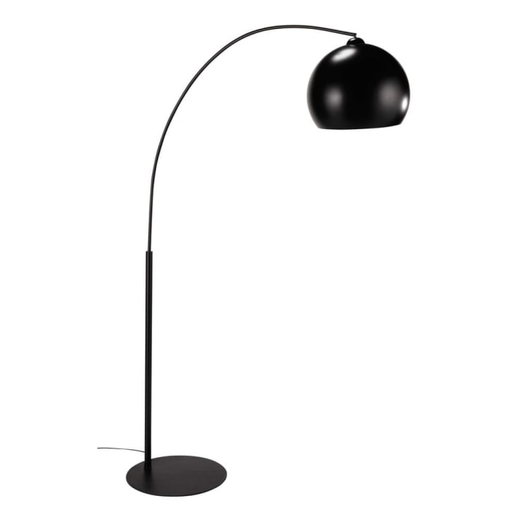 Stehlampe BLACK SPHERE aus Metall, H195 cm, schwarz-Black Sphere
